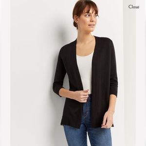 Reitmans Essential 3/4 Sleeve Open Cardigan Size L